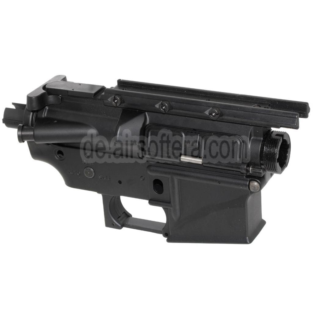 Golden Eagle Oberer Unterer Metall Körperempfänger Geeignet für JG Golden Eagle Tokyo Marui M4 S-System AEG Gewehre Airsoft Schwarz