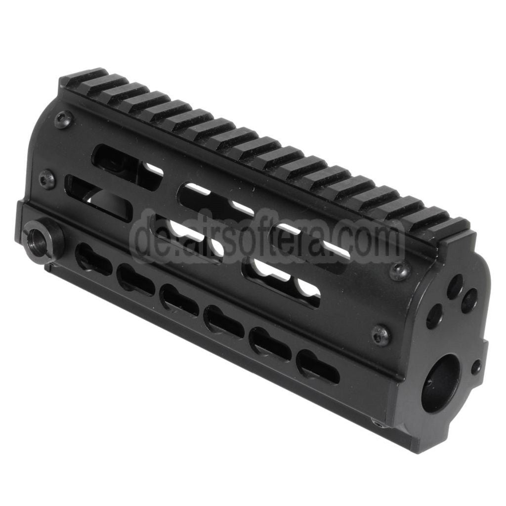 Golden Eagle 170mm FightLite MCR Keymod RAS Handschutz Schienen System Geeignet für JG6661 Tokyo Marui M4 Serie AEG Gewehre Airsoft Schwarz