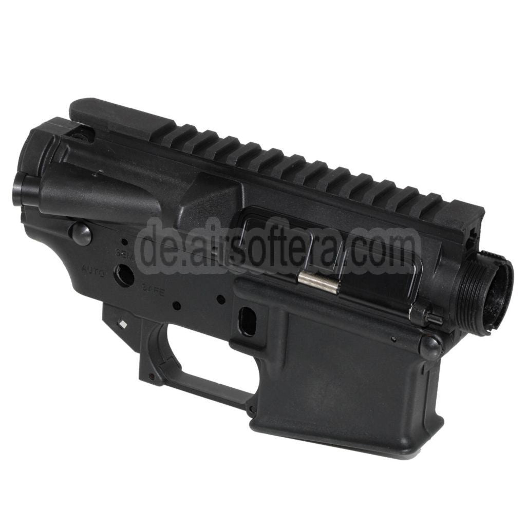Golden Eagle Polymer Oberer Unterer Körperempfänger Geeignet für JG Golden Eagle WA M4 M16 Serie GBB Gewehre Airsoft Schwarz