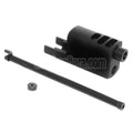 DOUBLE BELL Erweitertes Front Kit Kompensator Geeignet für DOUBLE BELL KSC WE (WE-TECH) M9 Serie GBB Pistolen Airsoft Schwarz