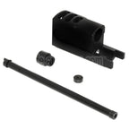DOUBLE BELL Erweitertes Front Kit Kompensator Geeignet für DOUBLE BELL KSC WE (WE-TECH) M9 Serie GBB Pistolen Airsoft Schwarz