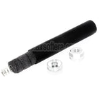 DOUBLE BELL 194mm/204mm x 35mm Schalldämpfer Geeignet für -14mm CCW Gegen den Uhrzeigersinn Gewehre Airsoft Schwarz/Silber