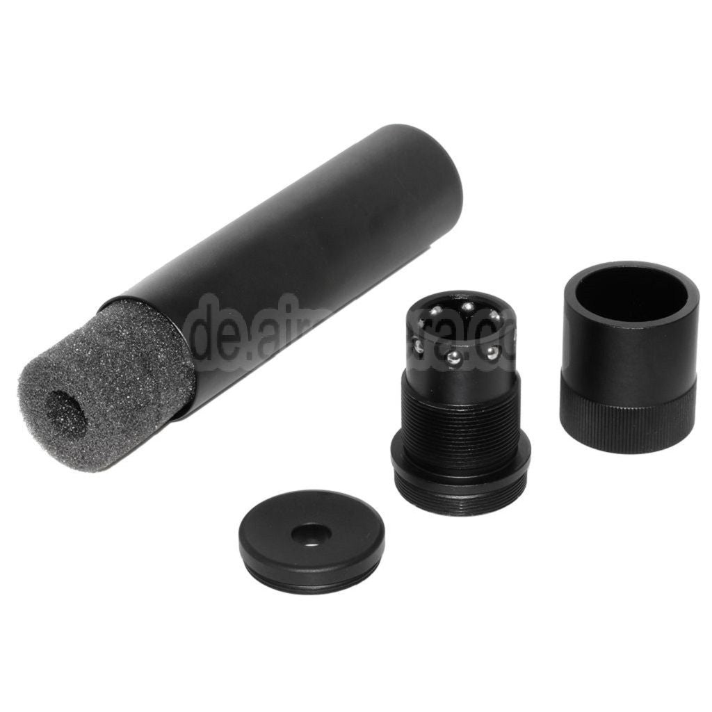 DOUBLE BELL 176mm x 38mm Schnellverschluss Kugellager QD Schalldämpfer Schwarz