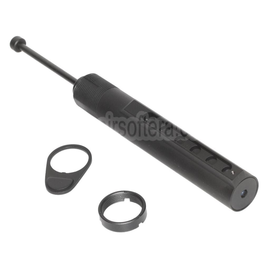 APS AR Gewehrschaft Pufferrohr mit Rückstoßsatz Geeignet für APS X1 Xtreme GBox Serie GBB Ultimate Pistol Gewehre Airsoft Schwarz