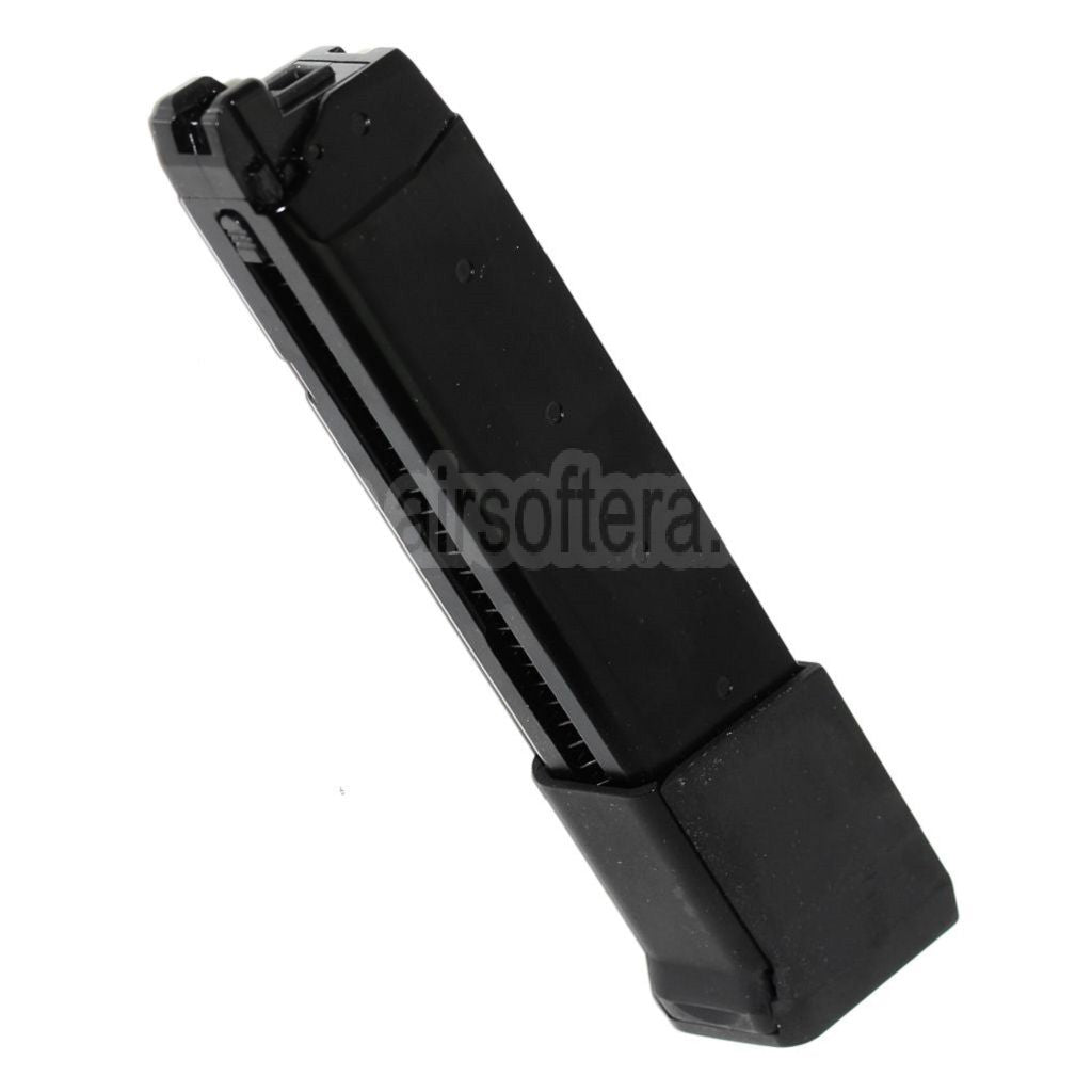 APS EMG 34rd Top Gas Magazin mit Dickem Boden Geeignet für G17 G18C G-Serie GBB Pistolen Airsoft Schwarz