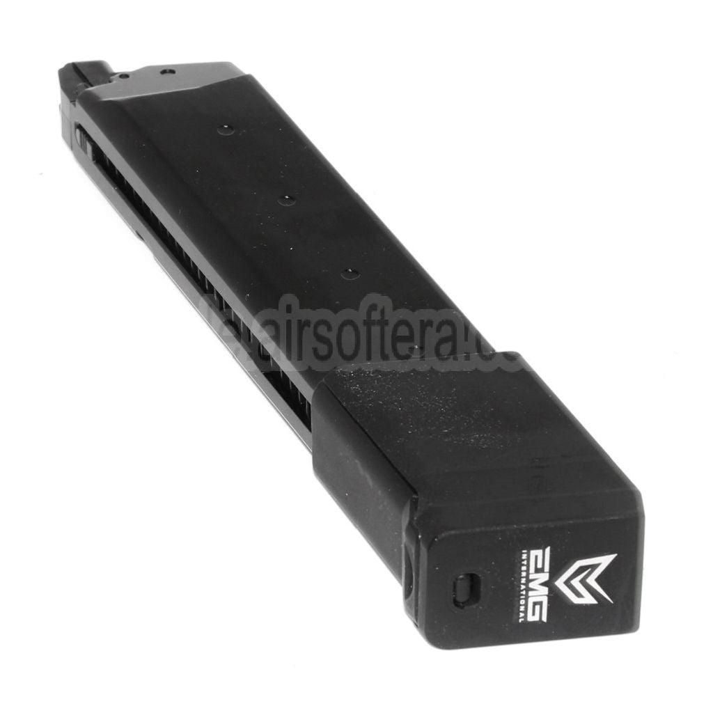 APS EMG 34rd Top Gas Magazin mit Dickem Boden Geeignet für G17 G18C G-Serie GBB Pistolen Airsoft Schwarz