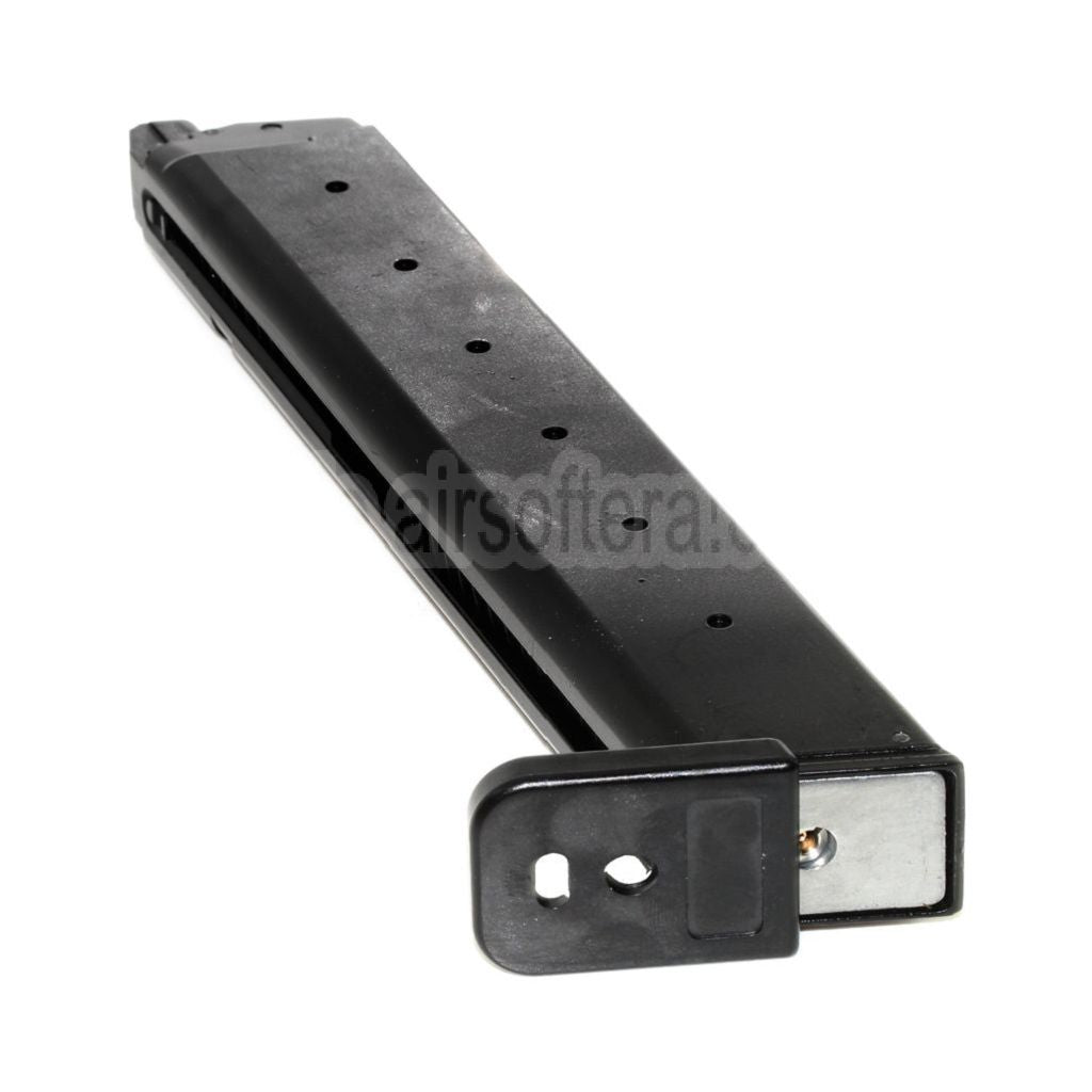 ARMY ARMAMENT 50rd Langer Typ Gas Magazin Geeignet für G17 G18C G34 G35 G-Serie GBB Pistolen Airsoft Schwarz