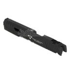 ARMY ARMAMENT 200mm Metall Schlitten Geeignet für ARMY R601 TTI Combat Master Tokyo Marui Hi-Capa GBB Pistolen Airsoft Schwarz