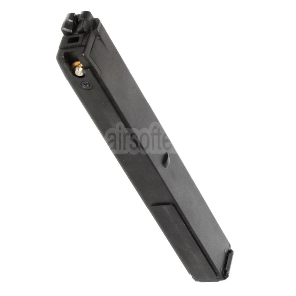 KSC 50rd Gas Magazin Langer Typ geeignet für M11A1 System 7 Serie SMG GBB Gewehre Airsoft Schwarz