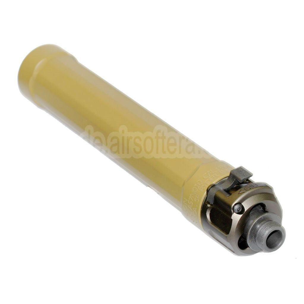 5KU 187mm Ryder 9 MP5 Schalldämpfer mit +14mm CW Rechtsgewinde Mündungsfeuerdämpfer Geeignet für CYMA MP5 Serie AEG SMG Gewehre Airsoft