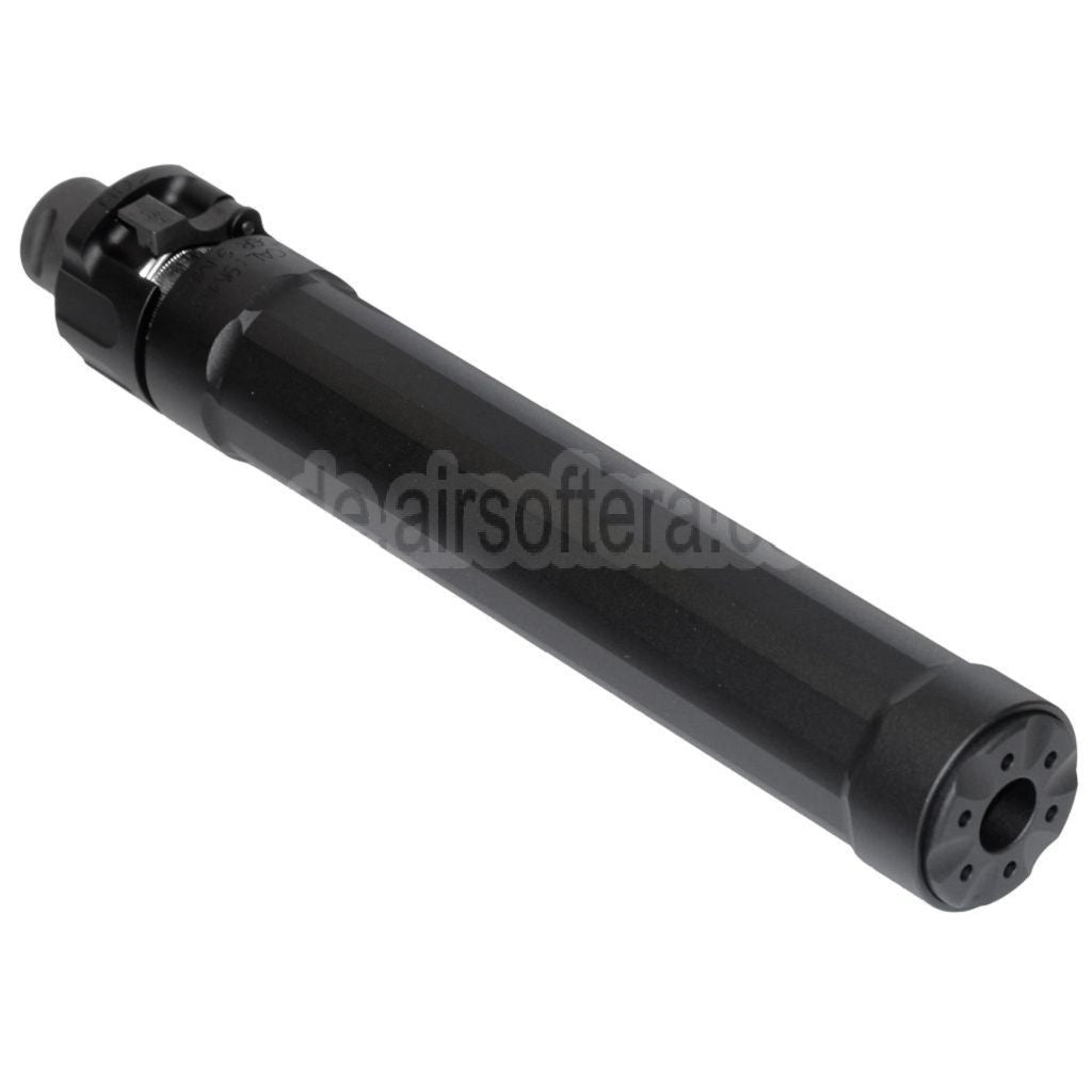 5KU 187mm Ryder 9 MP5 Schalldämpfer mit +12mm CW Rechtsgewinde Mündungsfeuerdämpfer Geeignet für WE (WE-TECH) MP5 Serie AEG SMG Gewehre Airsoft
