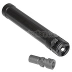 5KU 187mm Ryder 9 MP5 Schalldämpfer mit +12mm CW Rechtsgewinde Mündungsfeuerdämpfer Geeignet für WE (WE-TECH) MP5 Serie AEG SMG Gewehre Airsoft