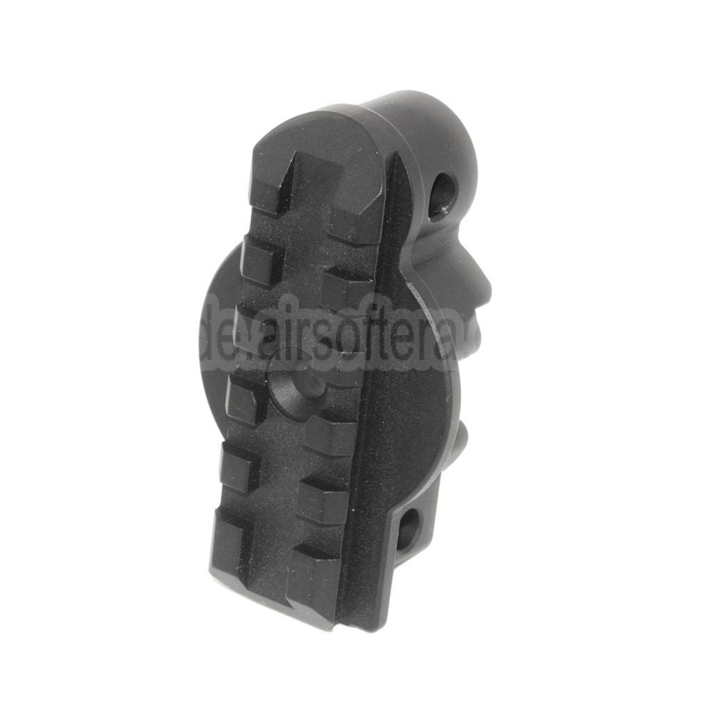 5KU 20mm M1913 Picatinny Schienenschaftadapter Endkappe Geeignet für Umarex VFC MP5K PDW Serie GBB Gewehre Airsoft Schwarz