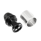 5KU 51mm SLR Stil Mündungsfeuerdämpfer Geeignet für -14mm CCW Gegen den Uhrzeigersinn Lauf Gewehre Airsoft Schwarz