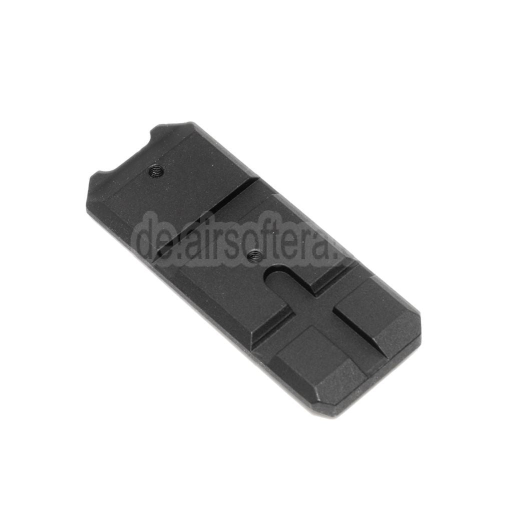 E&C Schienenabschnitt Geeignet für E&C Tokyo Marui Hi-Capa Serie GBB Pistolen Airsoft Schwarz