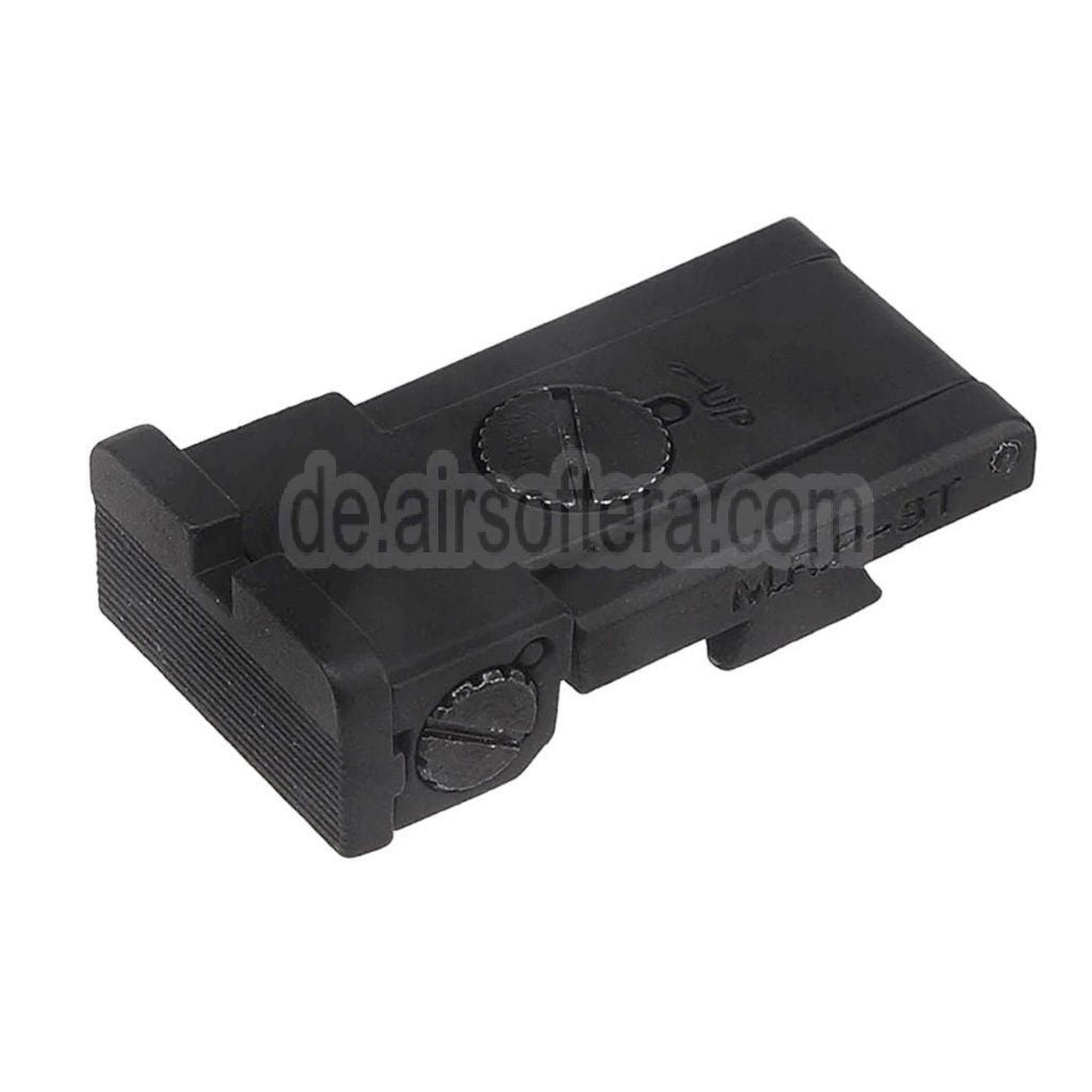 E&C hinteres Visier Geeignet für E&C Tokyo Marui Hi-Capa Serie GBB Pistolen Airsoft Schwarz