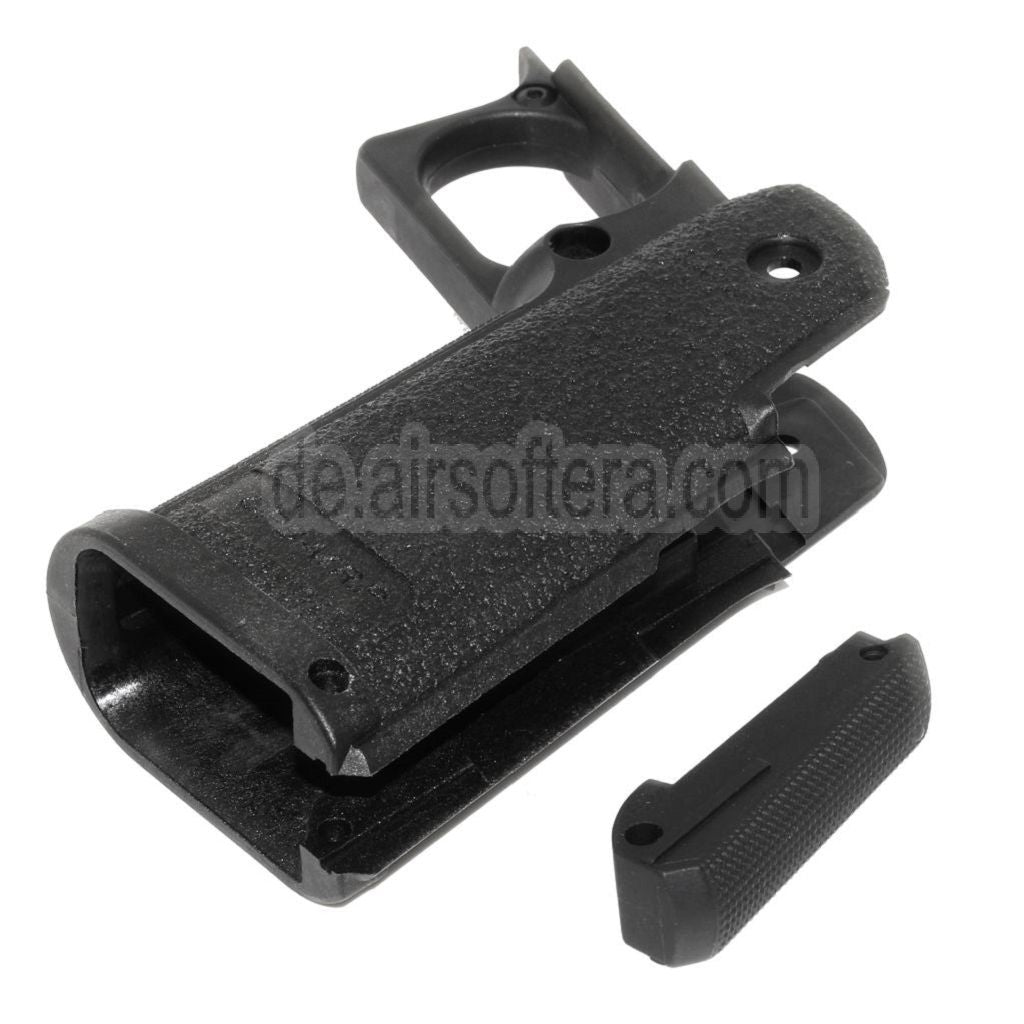 E&C Polymer Pistolengriff Geeignet für E&C Tokyo Marui Hi-Capa Serie GBB Pistolen Airsoft Schwarz