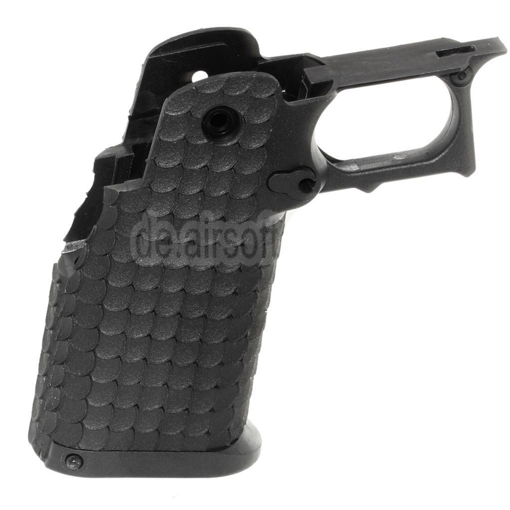E&C Polymer Pistolengriff Set Geeignet für E&C Tokyo Marui Hi-Capa Serie GBB Pistolen Airsoft Schwarz