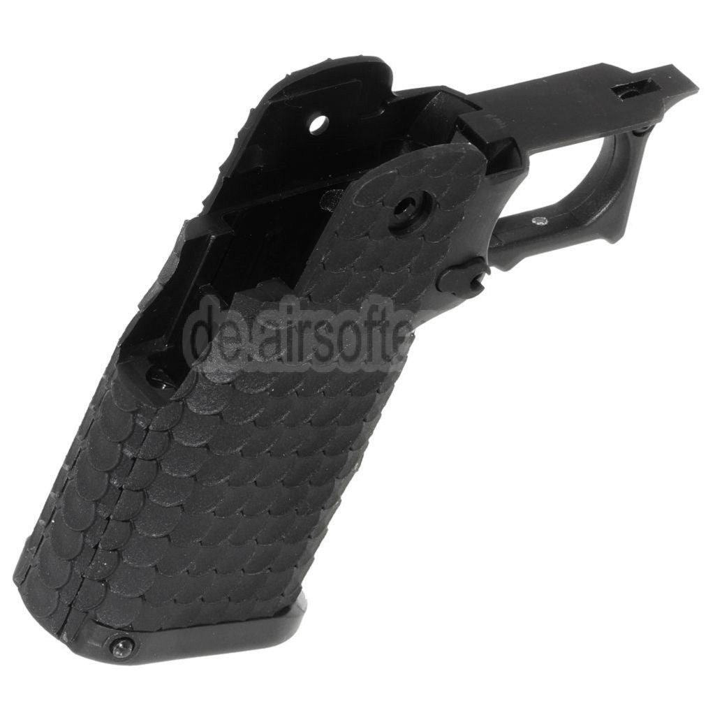 E&C Polymer Pistolengriff Set Geeignet für E&C Tokyo Marui Hi-Capa Serie GBB Pistolen Airsoft Schwarz
