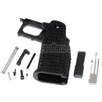 E&C Polymer Pistolengriff Set Geeignet für E&C Tokyo Marui Hi-Capa Serie GBB Pistolen Airsoft Schwarz