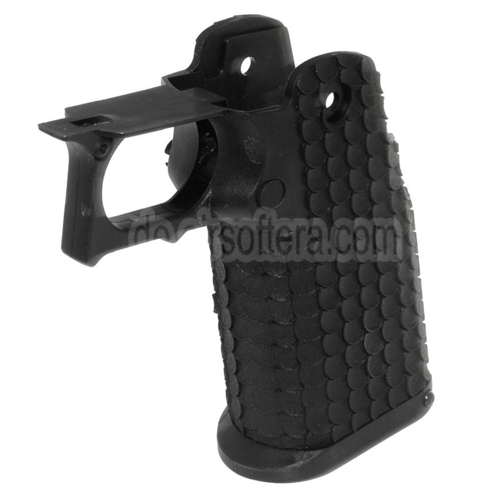 E&C Polymer Pistolengriff Set Geeignet für E&C Tokyo Marui Hi-Capa Serie GBB Pistolen Airsoft Schwarz