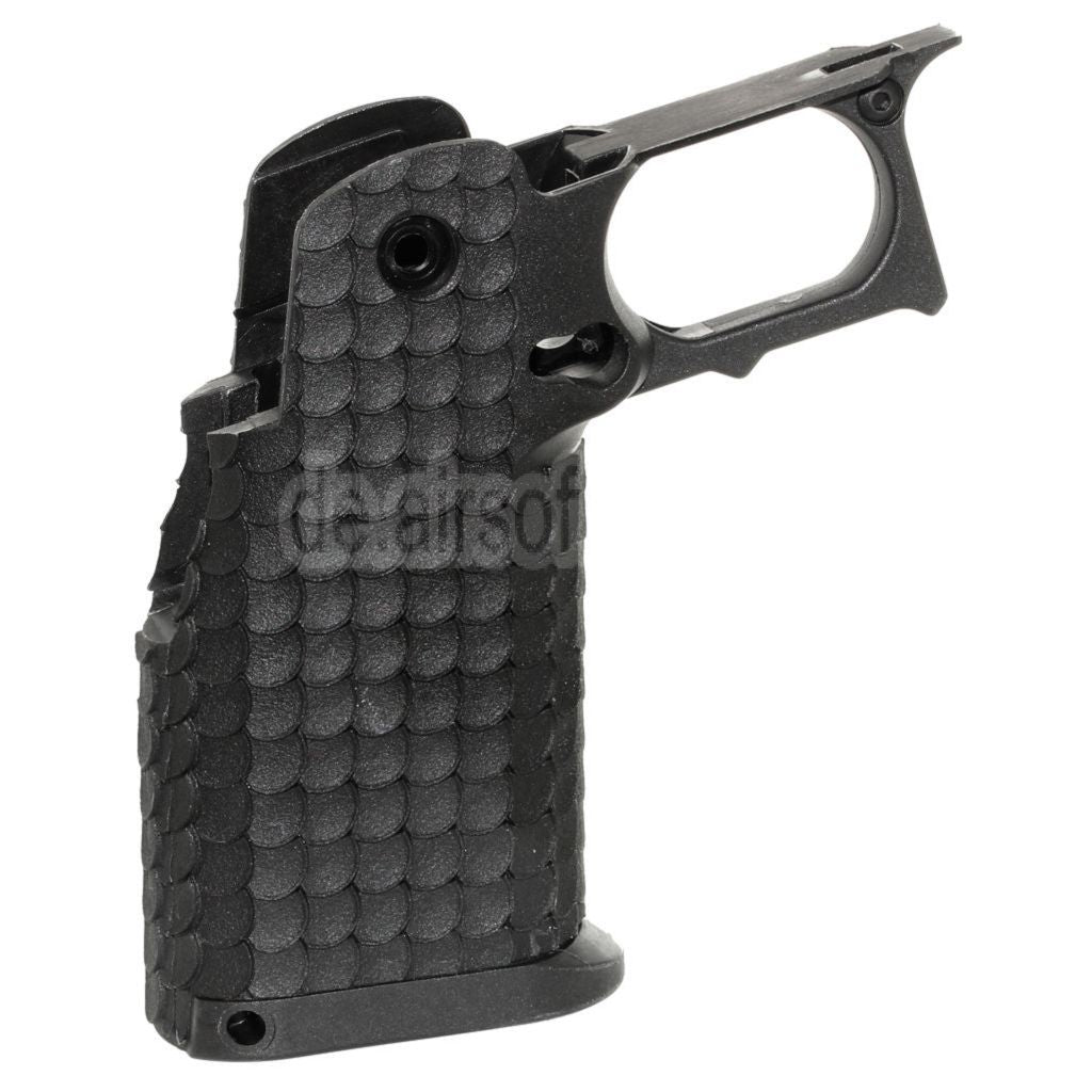 E&C Combat Master Polymer Pistolengriff Geeignet für E&C Tokyo Marui Hi-Capa Serie GBB Pistolen Airsoft Schwarz