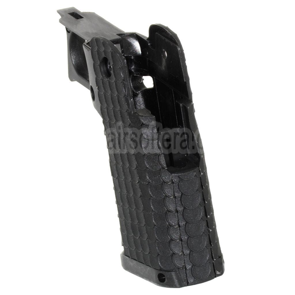 E&C Combat Master Polymer Pistolengriff Geeignet für E&C Tokyo Marui Hi-Capa Serie GBB Pistolen Airsoft Schwarz