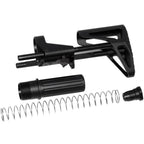 5KU SCW Einziehbarer PDW Schaft Geeignet für Tokyo Marui M4 MWS Serie GBB Gewehre Airsoft Schwarz