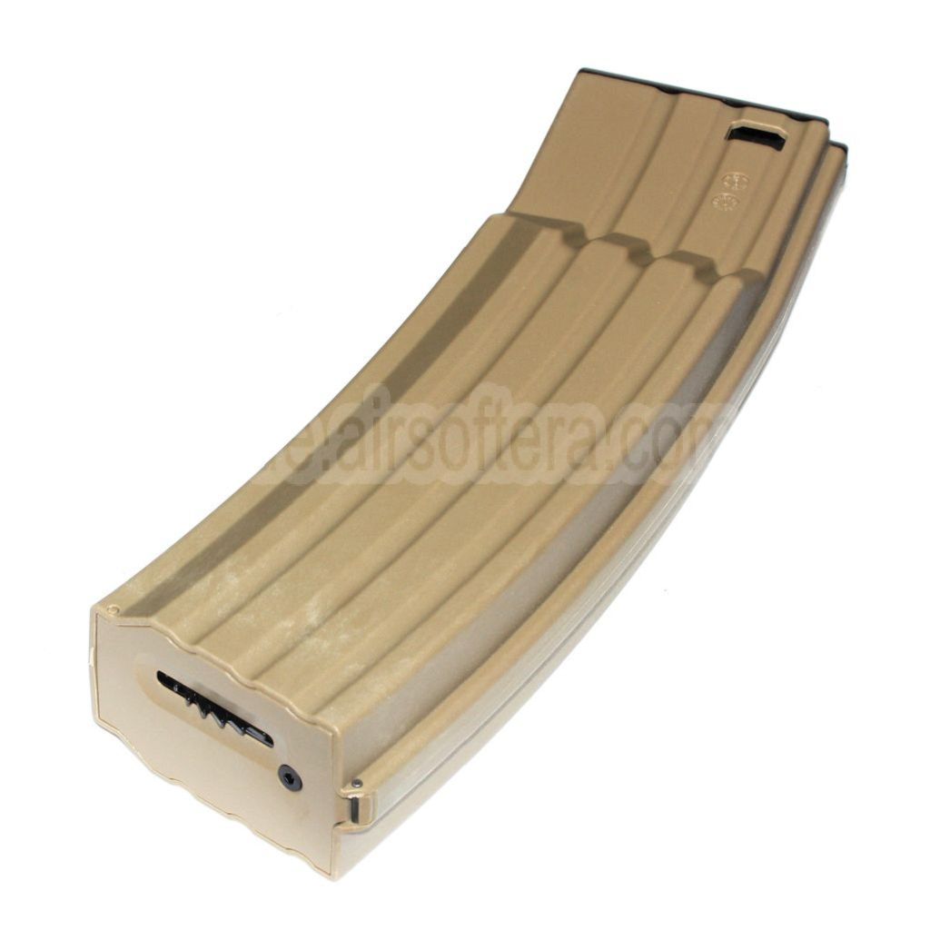 AirsoftEra 1000rd Polymer Hi-Cap Magazin Geeignet für M4 M16 SerieAEG Gewehre