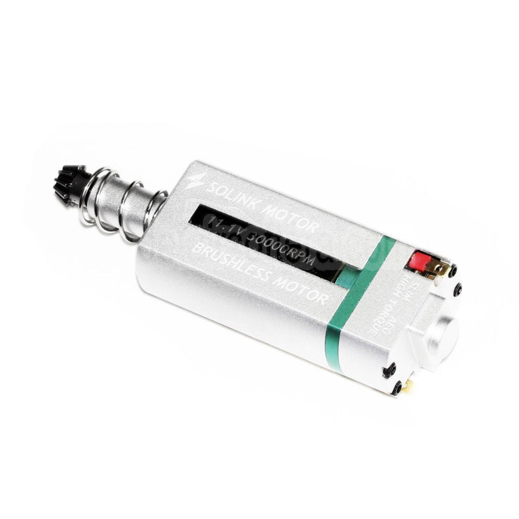 SOLINK Ultradünn Bürstenlos Super Hohes Drehmoment Motor (Lange Achse) 11.1V 30000RPM Geeignet für M4 M16 MP5 G3 P90 Serie V2 Getriebe AEG Gewehre Airsoft