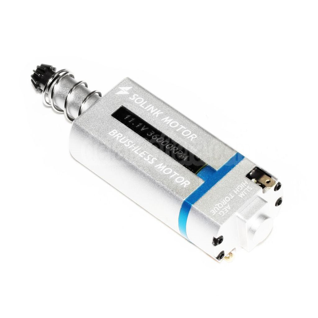 SOLINK Ultradünn Bürstenlos Super Hohes Drehmoment Motor (Lange Achse) 11.1V 36000RPM Geeignet für M4 M16 MP5 G3 P90 Serie V2 Getriebe AEG Gewehre Airsoft
