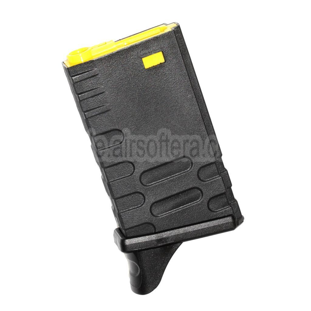 APS 190rd Polymer M16VN Hi-Cap Magazin Farbiger Kern Geeignet für M4 M16 Serie AEG Gewehre Airsoft Schwarz/Gelb