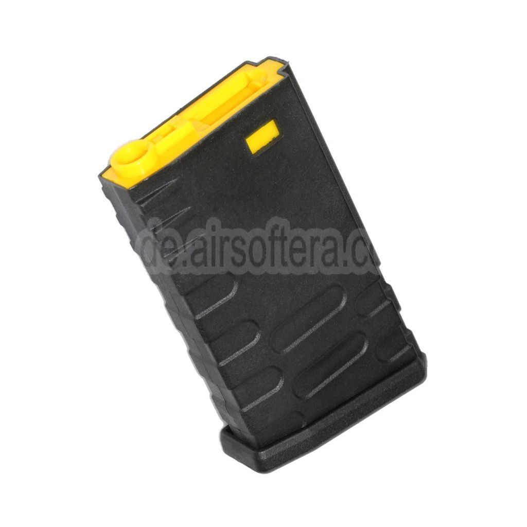 APS 190rd Polymer M16VN Hi-Cap Magazin Farbiger Kern Geeignet für M4 M16 Serie AEG Gewehre Airsoft Schwarz/Gelb