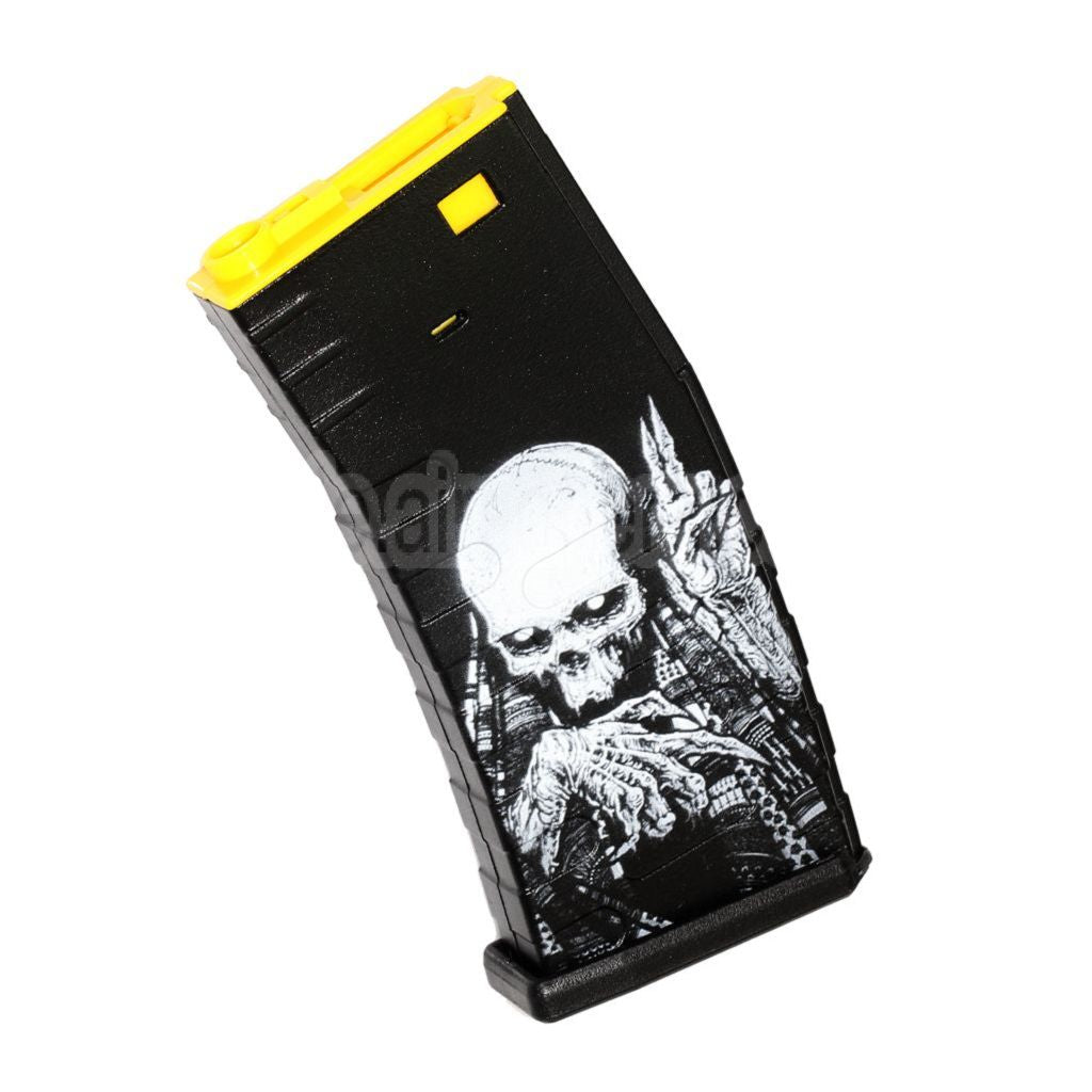 APS 300rd Polymer Hi-Cap Magazin Farbiger Kern Geeignet für M4 M16 Serie AEG Gewehre Airsoft