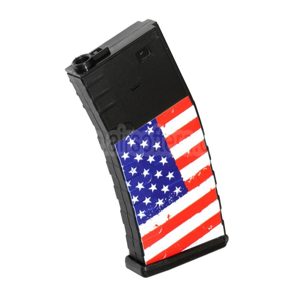 APS 130rd Polymer Mid-Cap Magazin Geeignet für M4 M16 Serie AEG Gewehre Airsoft