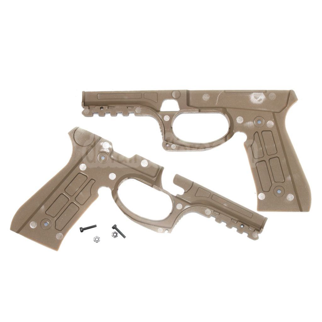 AirsoftEra Umbausatz für Plastik Schutzrahmen geeignet für GBB-Pistolen der Tokyo Marui M92F Serie