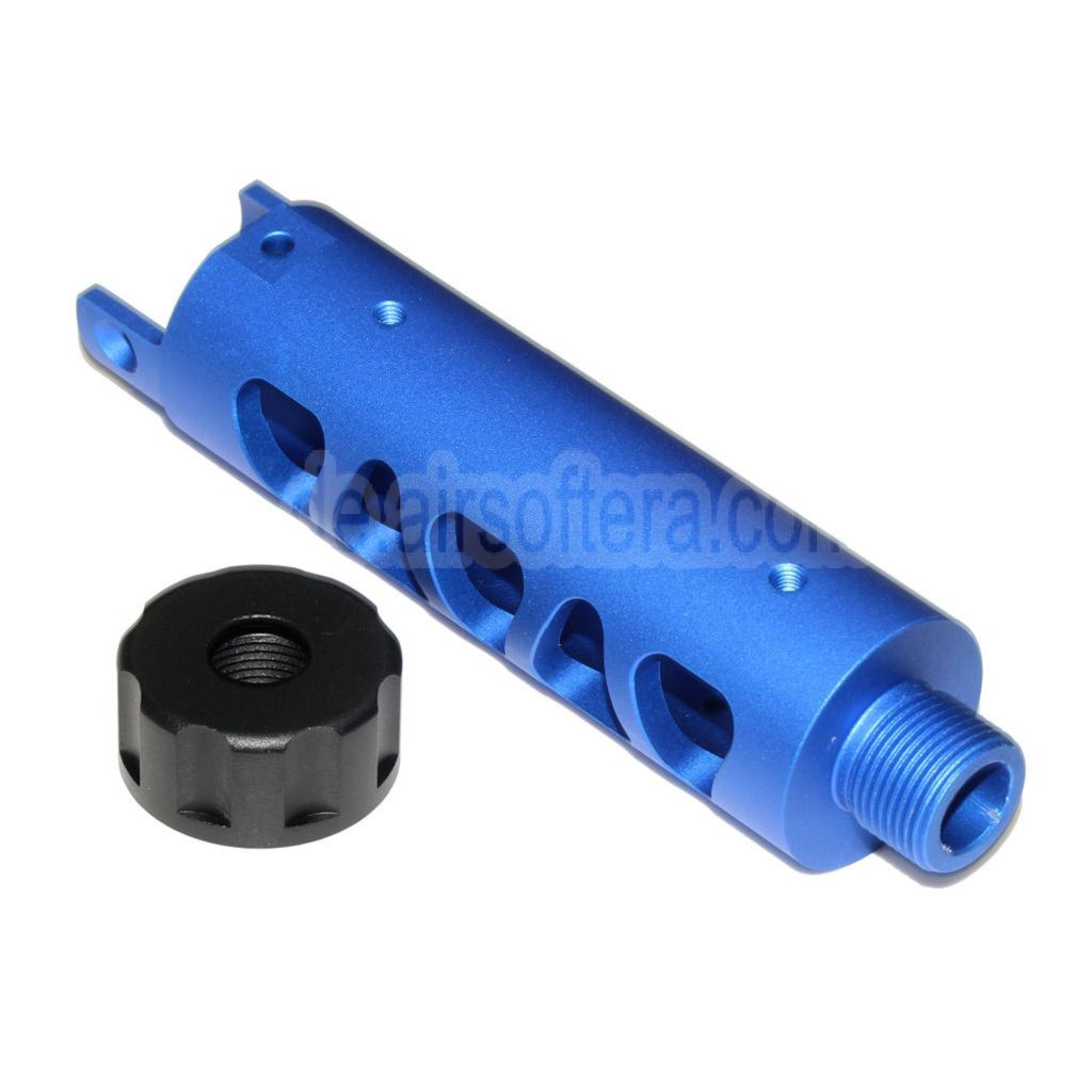 5KU CNC Aluminium Äußerer Lauf Typ-D Geeignet für ACTION ARMY AAP-01 GBB Pistolen Airsoft