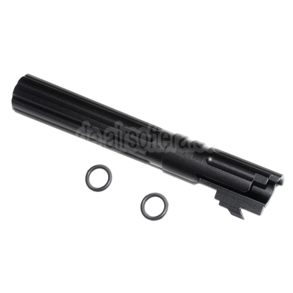 5KU 5 Zoll 123/127mm CNC Aluminium Äußerer Lauf +11mm CW im Uhrzeigersinn Geeignet für Armorer Works AW WE-TECH Tokyo Marui Hi-Capa 5.1 GBB Pistolen Airsoft