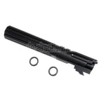 5KU 5 Zoll 123/127mm CNC Aluminium Äußerer Lauf +11mm CW im Uhrzeigersinn Geeignet für Armorer Works AW WE-TECH Tokyo Marui Hi-Capa 5.1 GBB Pistolen Airsoft