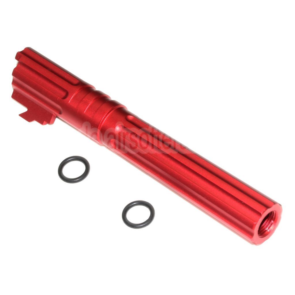5KU 5 Zoll 123/127mm CNC Aluminium Äußerer Lauf +11mm CW im Uhrzeigersinn Geeignet für Armorer Works AW WE-TECH Tokyo Marui Hi-Capa 5.1 GBB Pistolen Airsoft