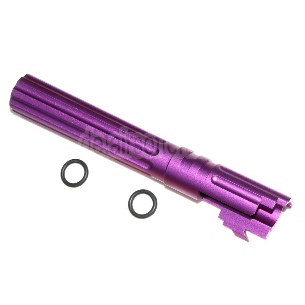 5KU 5 Zoll 123/127mm CNC Aluminium Äußerer Lauf +11mm CW im Uhrzeigersinn Geeignet für Armorer Works AW WE-TECH Tokyo Marui Hi-Capa 5.1 GBB Pistolen Airsoft
