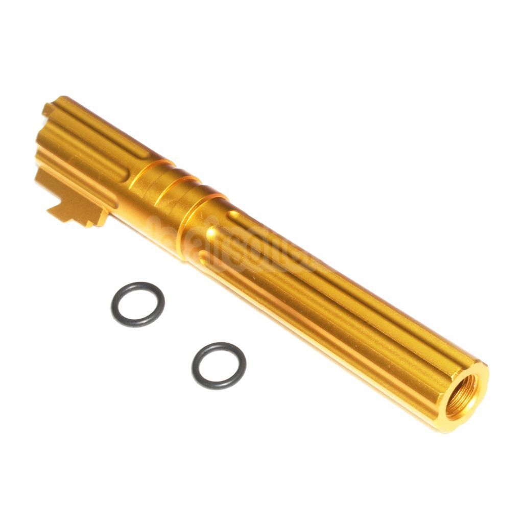 5KU 5 Zoll 123/127mm CNC Aluminium Äußerer Lauf +11mm CW im Uhrzeigersinn Geeignet für Armorer Works AW WE-TECH Tokyo Marui Hi-Capa 5.1 GBB Pistolen Airsoft