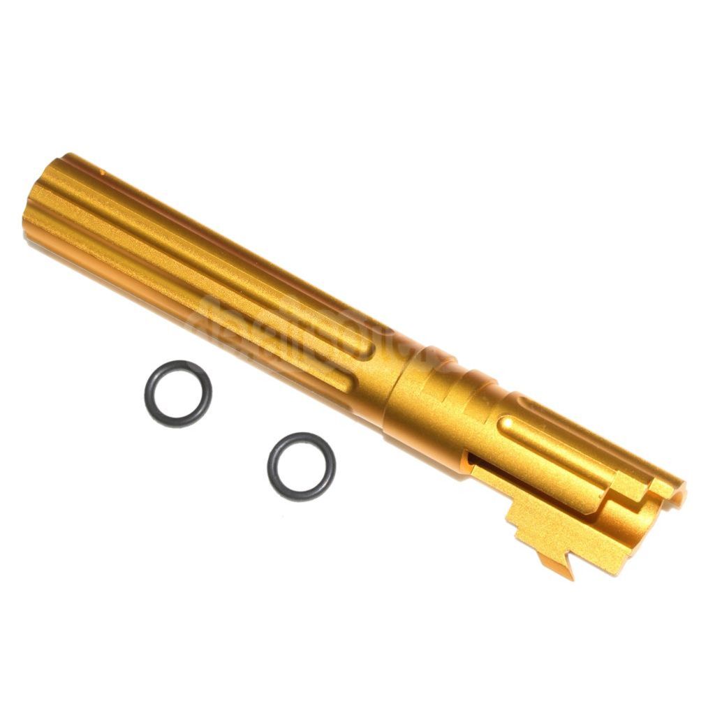 5KU 5 Zoll 123/127mm CNC Aluminium Äußerer Lauf +11mm CW im Uhrzeigersinn Geeignet für Armorer Works AW WE-TECH Tokyo Marui Hi-Capa 5.1 GBB Pistolen Airsoft