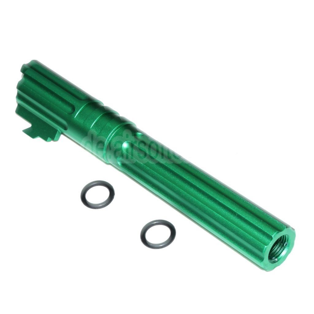 5KU 5 Zoll 123/127mm CNC Aluminium Äußerer Lauf +11mm CW im Uhrzeigersinn Geeignet für Armorer Works AW WE-TECH Tokyo Marui Hi-Capa 5.1 GBB Pistolen Airsoft