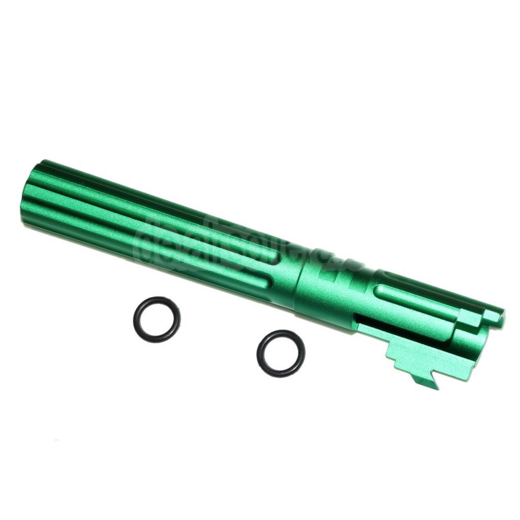 5KU 5 Zoll 123/127mm CNC Aluminium Äußerer Lauf +11mm CW im Uhrzeigersinn Geeignet für Armorer Works AW WE-TECH Tokyo Marui Hi-Capa 5.1 GBB Pistolen Airsoft