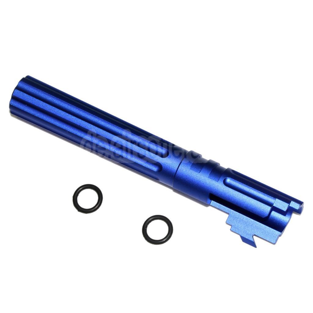 5KU 5 Zoll 123/127mm CNC Aluminium Äußerer Lauf +11mm CW im Uhrzeigersinn Geeignet für Armorer Works AW WE-TECH Tokyo Marui Hi-Capa 5.1 GBB Pistolen Airsoft