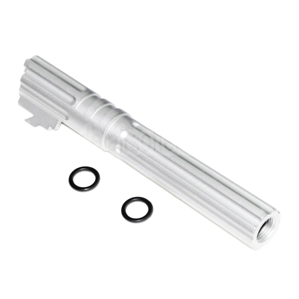 5KU 5 Zoll 123/127mm CNC Aluminium Äußerer Lauf +11mm CW im Uhrzeigersinn Geeignet für Armorer Works AW WE-TECH Tokyo Marui Hi-Capa 5.1 GBB Pistolen Airsoft