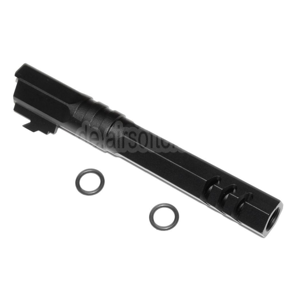 5KU 5 Zoll 123/127mm CNC Hexagon Äußerer Lauf +11mm CW im Uhrzeigersinn Geeignet für Armorer Works AW WE-TECH Tokyo Marui Hi-Capa 5.1 GBB Pistolen Airsoft