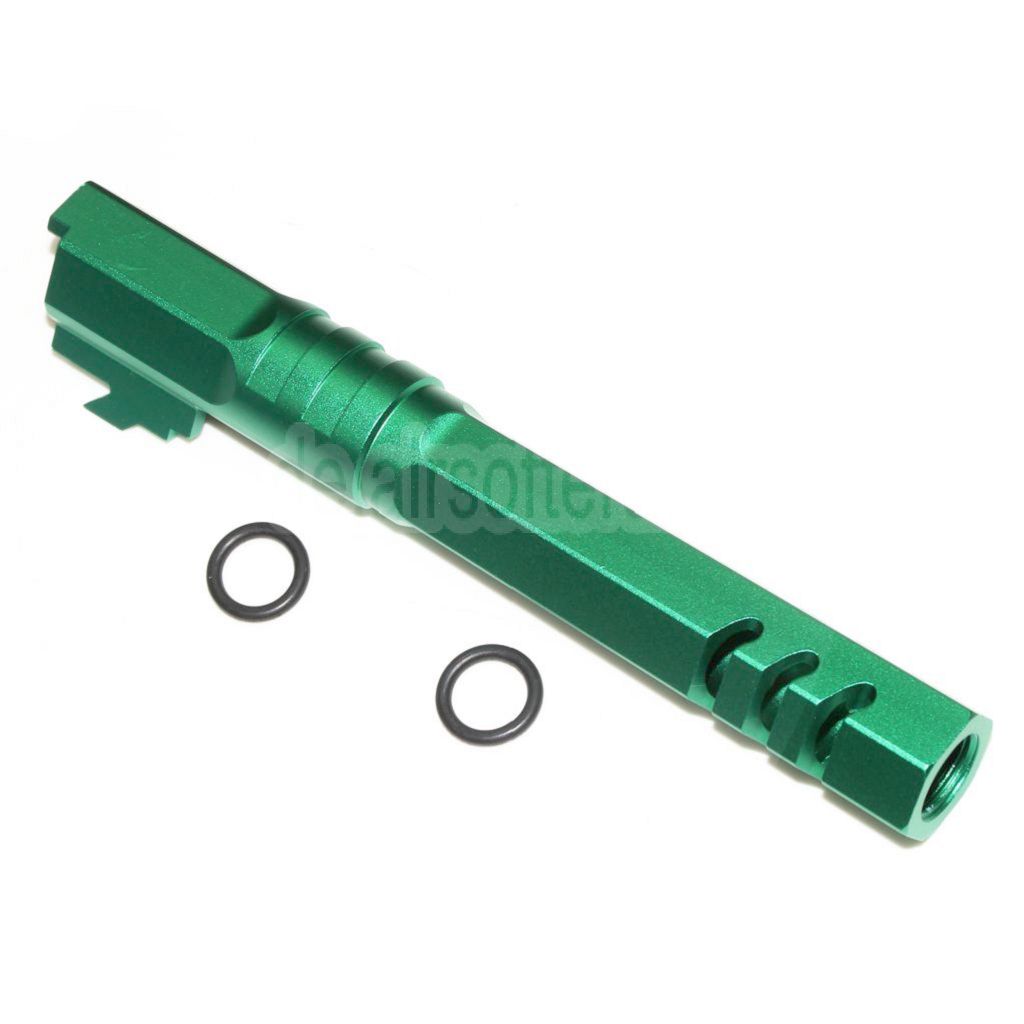 5KU 5 Zoll 123/127mm CNC Hexagon Äußerer Lauf +11mm CW im Uhrzeigersinn Geeignet für Armorer Works AW WE-TECH Tokyo Marui Hi-Capa 5.1 GBB Pistolen Airsoft