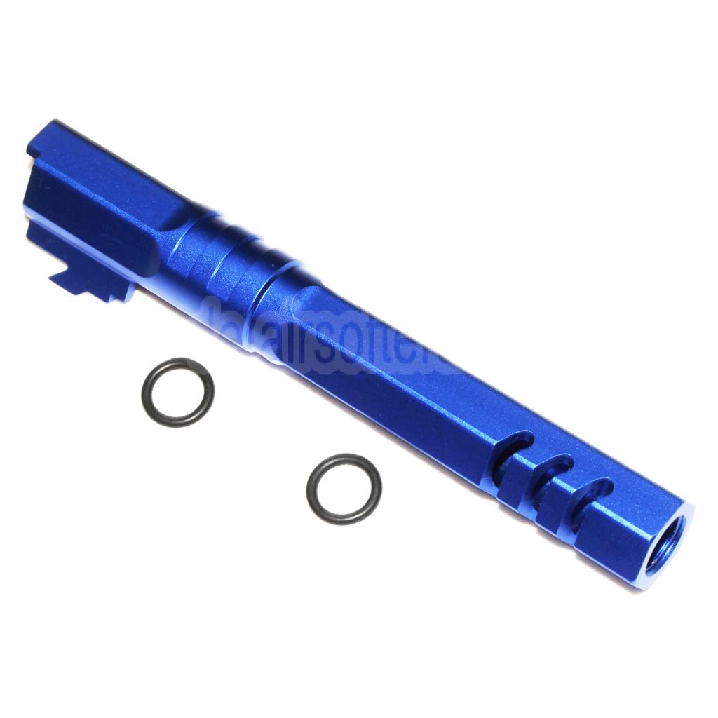 5KU 5 Zoll 123/127mm CNC Hexagon Äußerer Lauf +11mm CW im Uhrzeigersinn Geeignet für Armorer Works AW WE-TECH Tokyo Marui Hi-Capa 5.1 GBB Pistolen Airsoft